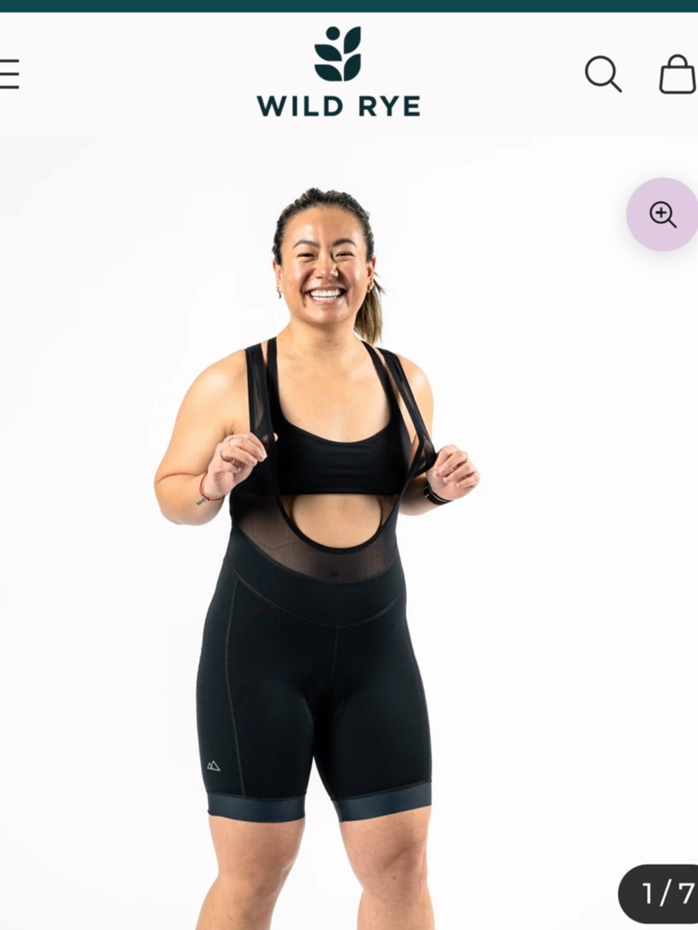 Wild Rye Women's Black ‘Baddie Bib’ Bike Shorts